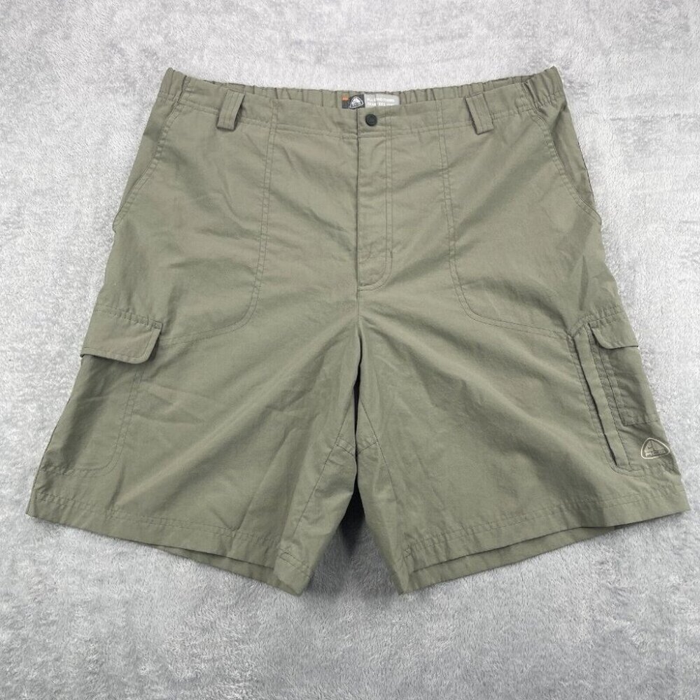 Vintage Nike ACG Cargo Shorts Mens Large Green All Conditions Reinforced Hiking